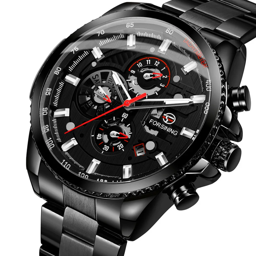 Роскошные часы высокого качества reloj мужские механические relogio masculino # F | Наручные