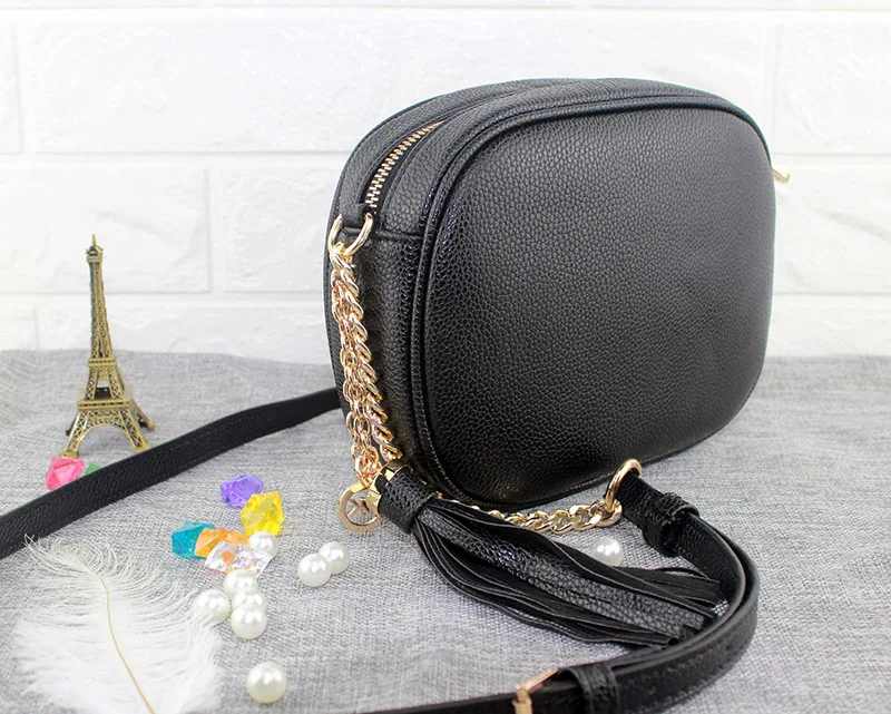 Fashion Round bag New PU Leather Ladies Casual Tote Handbags Women Messenger Bags Crossbody Shoulder Bag