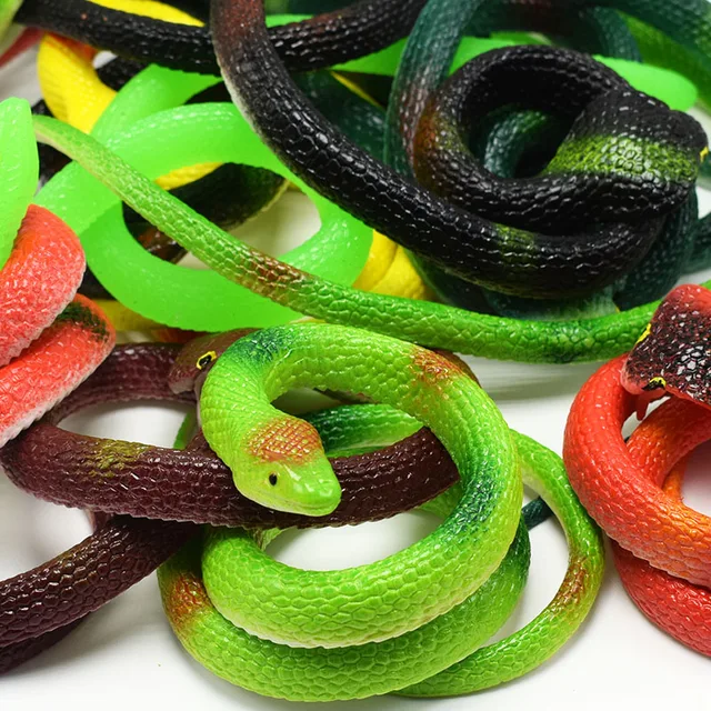 75CM Novelty Realistic Plastic Tricky Toy Fake Snakes Garden Props Joke