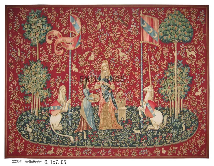 

Tapestry Vintage Fashionable Household Decorates Circular Embroidered Patchwork Wool Knitting