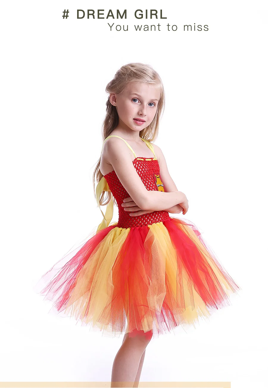 Red & Yellow Girls Baby Iron Man Tutu Dress Handmade Kids Superhero Tulle Dress Halloween Birthday Party Prom Costume (5)
