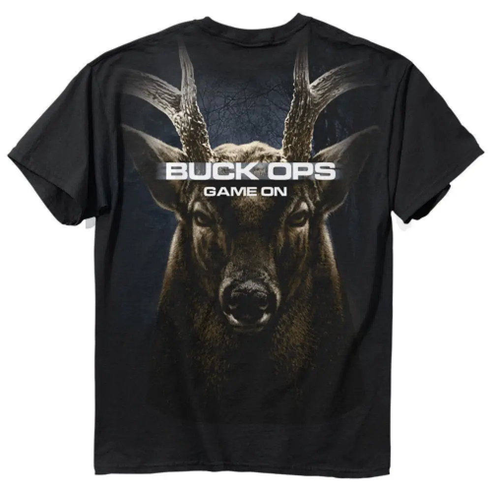 Охотничья футболка с пряжкой Buck Ops Game On Deer Hunter летняя Мужская модная удобная