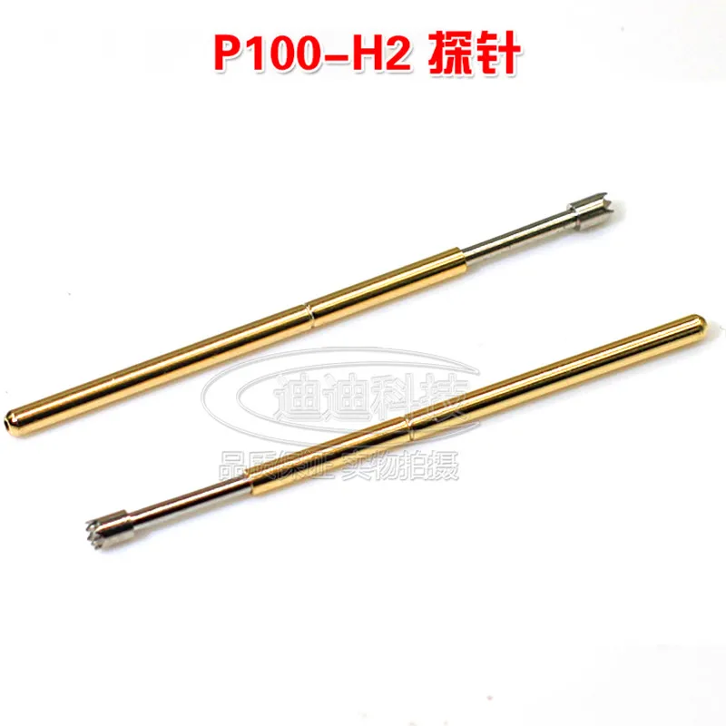 

10pcs P100-H2 (9 feet plum blossom head type) test needle probe spring needle 1.36mm thimble length 33mm