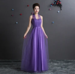 Robe demoiselle d'honneur HOT Tulle burgundy lavender mint green blush pink convertible bridesmaid dresses long cheap Robe demoiselle d'honneur HOT Tulle burgundy lavender mint green blush pink convertible bridesmaid dresses long cheap