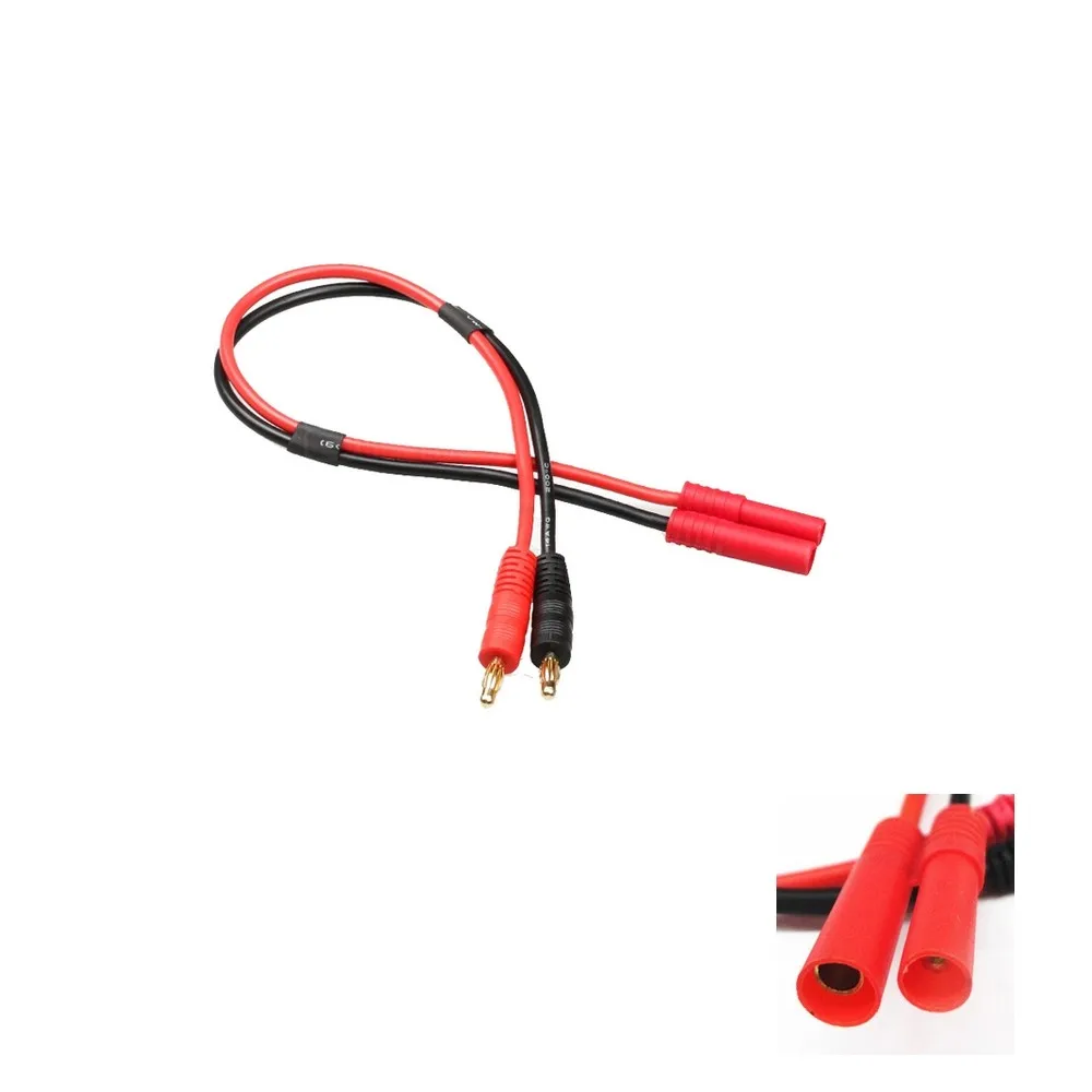 

1pcs 4.0 MM Banana Plug to 4.0MM Sheath Plug Charging Cable for RC Multirotor Quadcopter Airplane Car Charging Cable 20CM