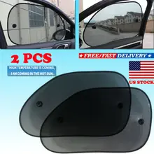 2x боковое окно автомобиля черная сетка солнцезащитный козырек покрытие для защиты от ультрафиолета щит для детей