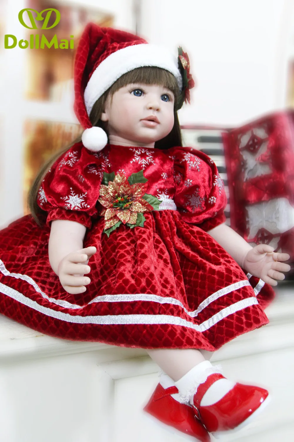 60 см мягкие силиконовые куклы ручной работы Reborn baby girl реалистичные принцессы для