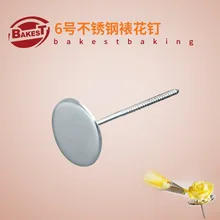 BAKEST 6 шт. в партии Нержавеющая сталь окантовкой ногтей лоток антипригарным украшения торта Инструменты