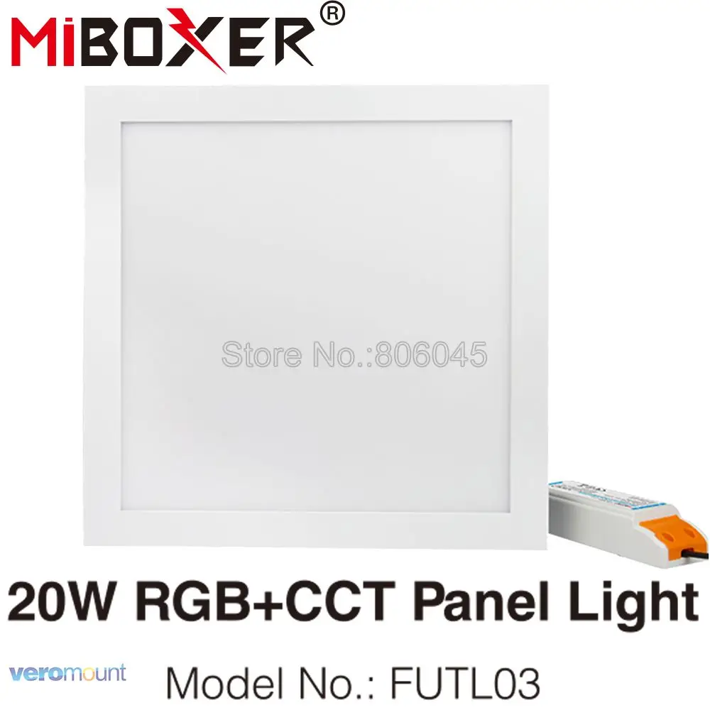 

Milight 20W Smart Square RGB+CCT LED Panel Light 295x295 FUTL03 Support 2.4G Remote / Smartphone APP WiFi / Alexa Voice Control