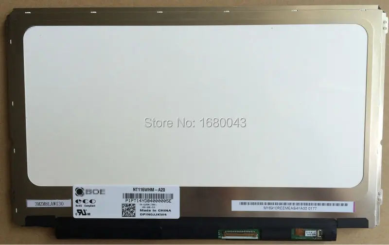 

Free Shipping NT116WHM-A20 LCD LED Screen with Touch Screen for DELL+ Touch Screen Digitizer
