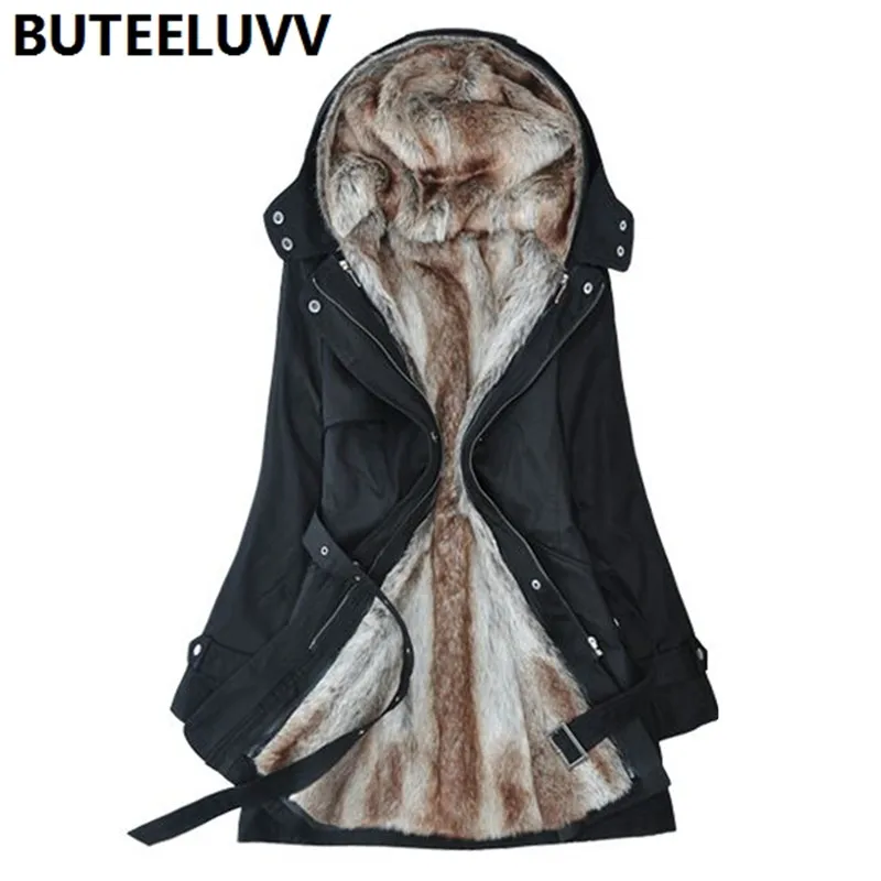Women Hooded Thick Parka 2016 New Winter Coat Multifunction Cotton Jacket for Female Wool Liner Outerwear