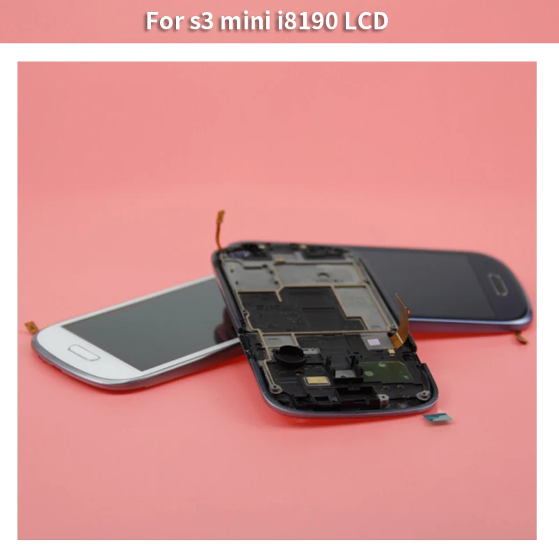 

100% Tested Digitizer Touch Screen Full Assembly Replacement For Samsung S3 Mini i8190 LCD Display