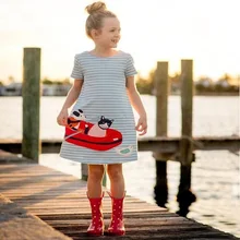 Летнее платье для девочек; одежда для малышей; коллекция года; брендовые Детские платья «Моана» для девочек; одежда с принтом животных; Robe Enfant; детское платье принцессы