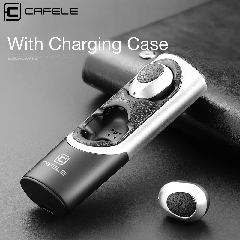 Cafele Mini Stereo Bluetooth Earphones Business Bluetooth Headset Wireless 3D Stereo Earphone with Microphone Handsfree Call rapoo h6020 wireless bluetooth v2 1 handsfree stereo headset headphone with microphone grey
