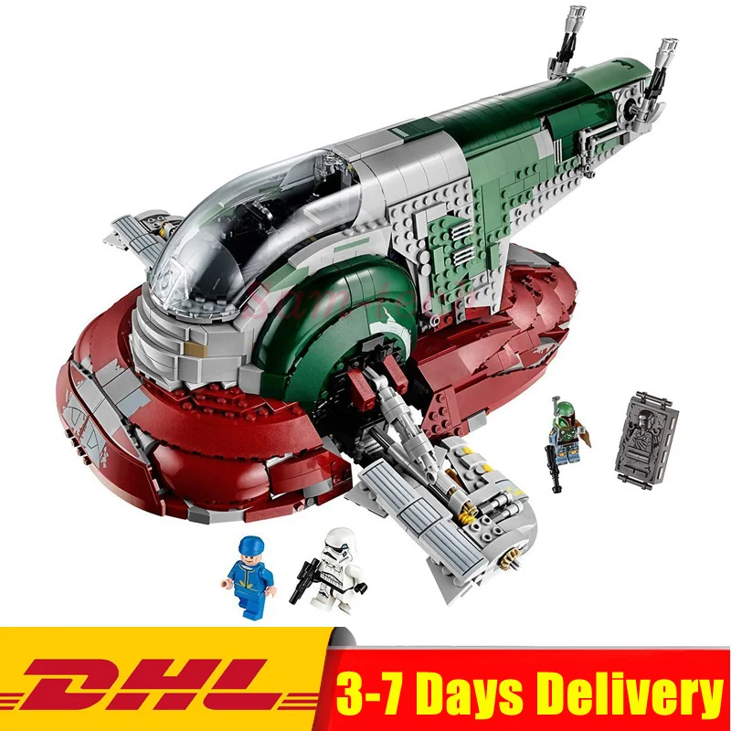 

In-Stock LEPIN 05037 UCS Slave I Slave NO.1 Model 2067pcs Building Block Bricks Toys Kits Set Legoings 75060 Gifts
