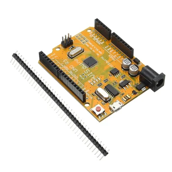

UNO R3 ATMEGA328P CH340 Micro Mini USB Board for Compatible-Arduino Yellow
