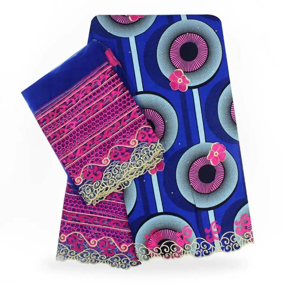 

Mitex Holland Lace Wax Print African Fabrics Kitenge/Pagnes/Tissues Africain/Chitenge/ Fabric For Dressmakings/Sewing YLWT-9