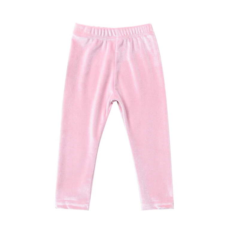 

US STOCK kids toddler infant Baby Girls spring pants Pleuche Clothes Pants Long Flare girls velvet Trousers Pants