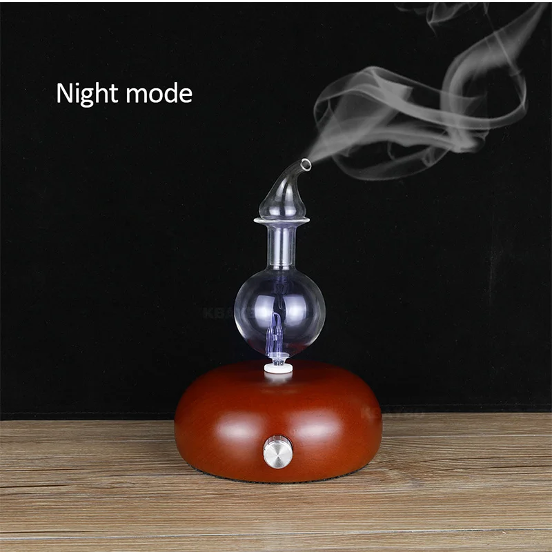  Aroma Air Purifier Wood and Glass Aromatherapy Diffuser Essential Oil Diffuser Mist Maker Fogger Wi