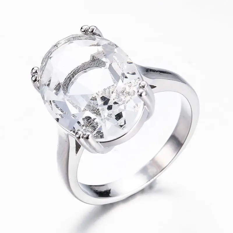 Ring luxury fashion jewelry bride wedding band engagement stainless steel ring for women
