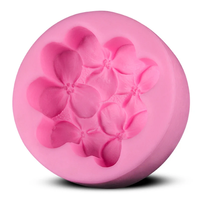 

3D silicone fondant mold sugar art chocolate mold Flower petal shape soap mold cake decorating tools E804