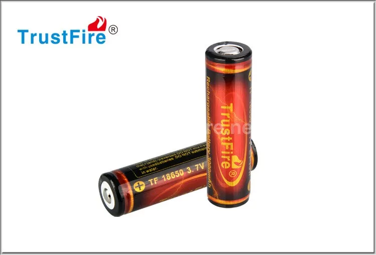 2 шт./лот Trustfire 18650 литий-ионная аккумуляторная батарея 3,7 v 3000 mAh для фонарика