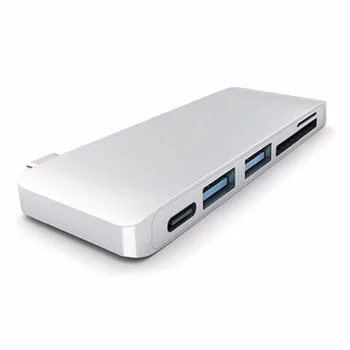 

(Q) Laptop Accessories USB 3.0 USB Type-C HUB 3.0 External 5 Port USB Splitter with Micro USB Power for PC Laptop Computer