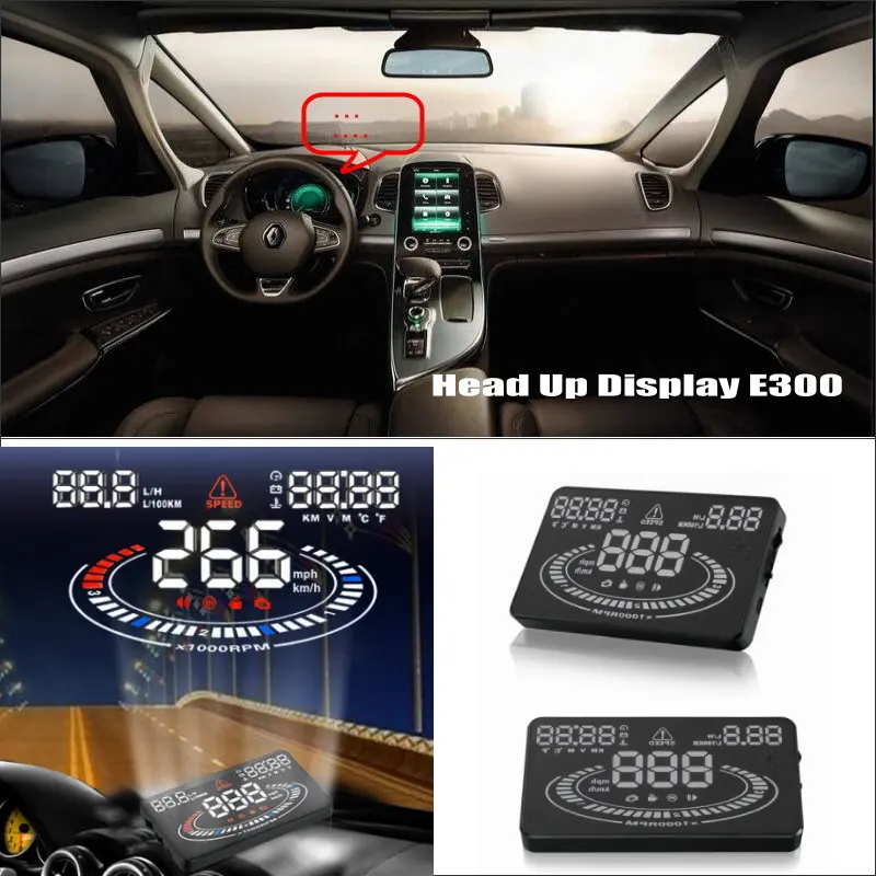

Car HUD Head Up Display FOR Renault Espace 4 2003~2014 Refkecting Windshield Screen Saft Driving Screen Projector