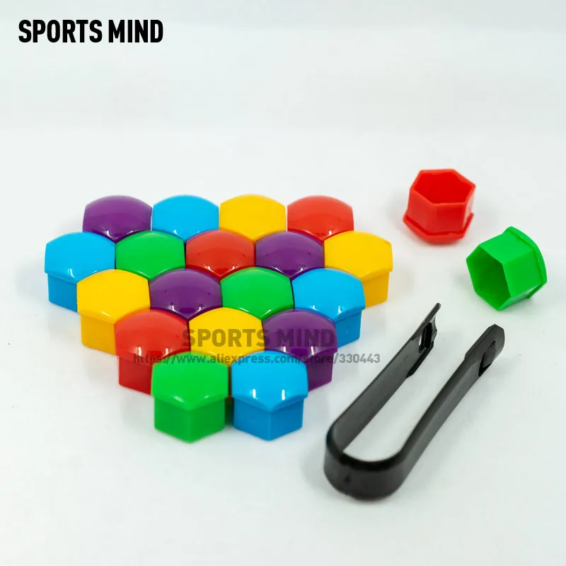 20PCS/lot 17MM/19MM Car Wheel Nut Caps ABS Auto Trim Tyre Wheel Nut Cover Screw Bolt Protection Covers Screw Protector wheel nut caps,wheel nut covers