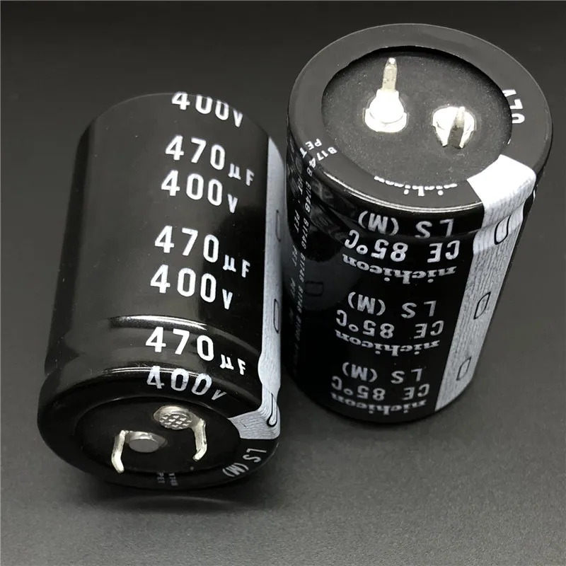 2 шт. 470 мкФ 400v Nichicon LS 30x45 мм 400V470uF оснастки PSU конденсатор|Конденсаторы| |