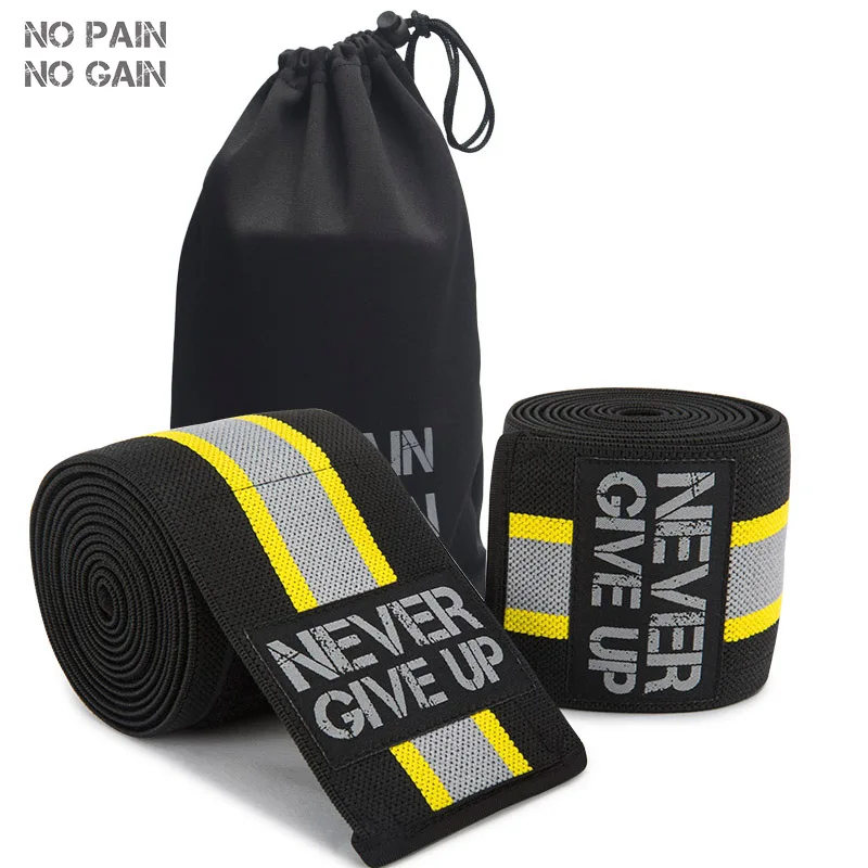 

NO PAIN NO GAIN Fitness Bandage Knee Pads Support Strap Special Wrap Sport Five Colors Support Gym Protector SUPERHX200