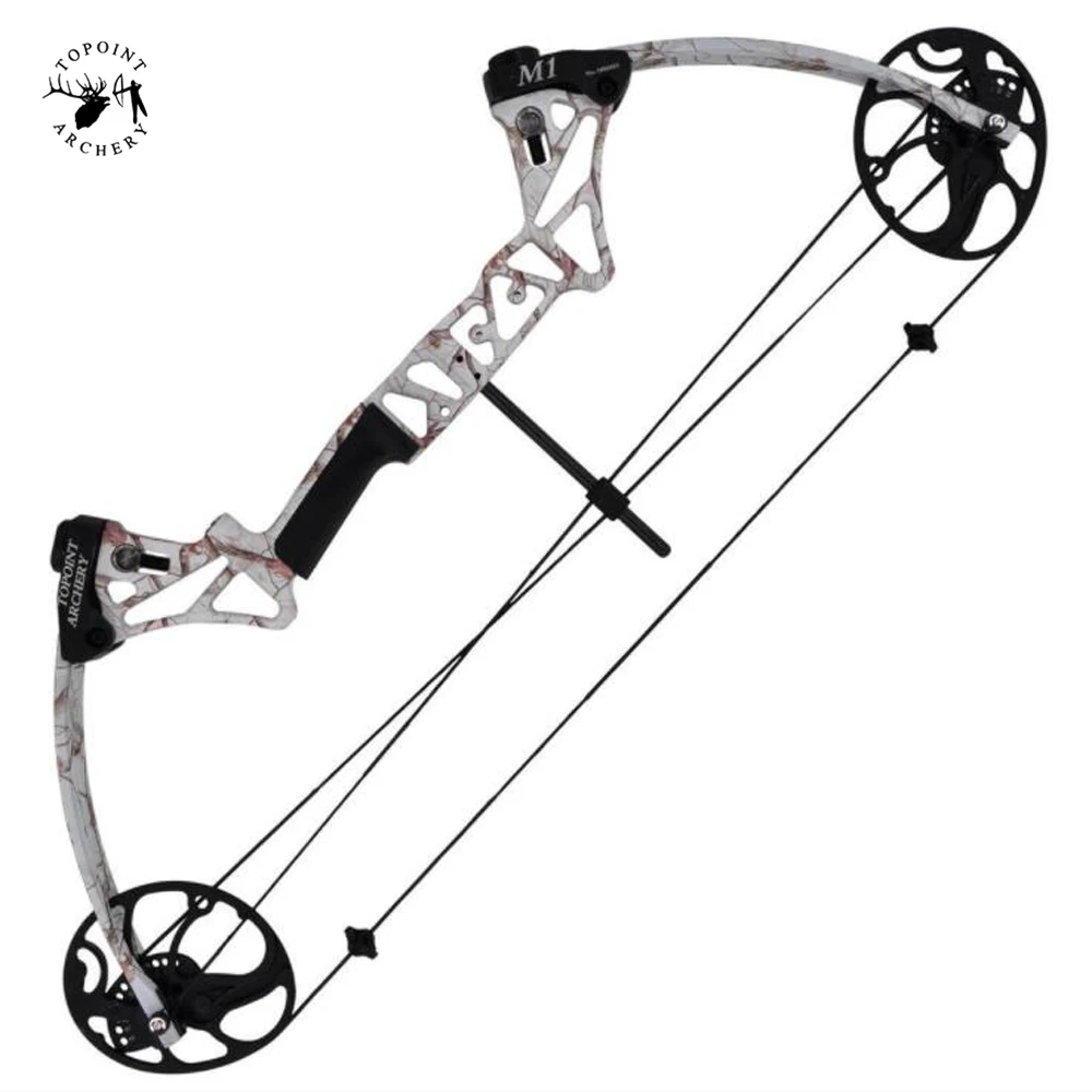 

5 Color M1 Compound Bow 19-70 Lbs with Straight Pull Pulley Adjustable CNC Wheels Archery Equipment for Hunting Shooting