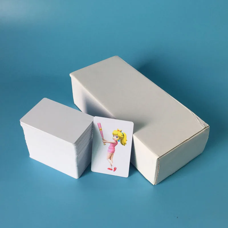 100PCS glossy White Blank inkjet printable PVC Card Waterproof plastic ID business card no chip for Epson Canon printer | Компьютеры и