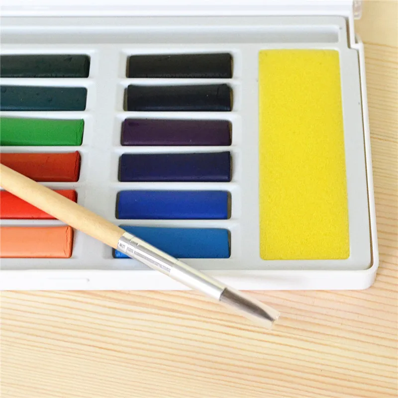 Simbalion Stationery set watercolor painting set watercolor paint watercolor pigment portable watercolor art transparent painting with 12 color 18 color solid watercolor paint