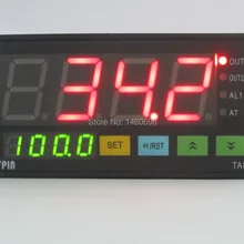 90-256 в AC/DC Цифровой F/C PID регулятор температуры Термостат 72wmmx72hm TA7-SSR(выход SSR+ 2 сигнализации)+ 2 м K Senor+ 25A Da SSR