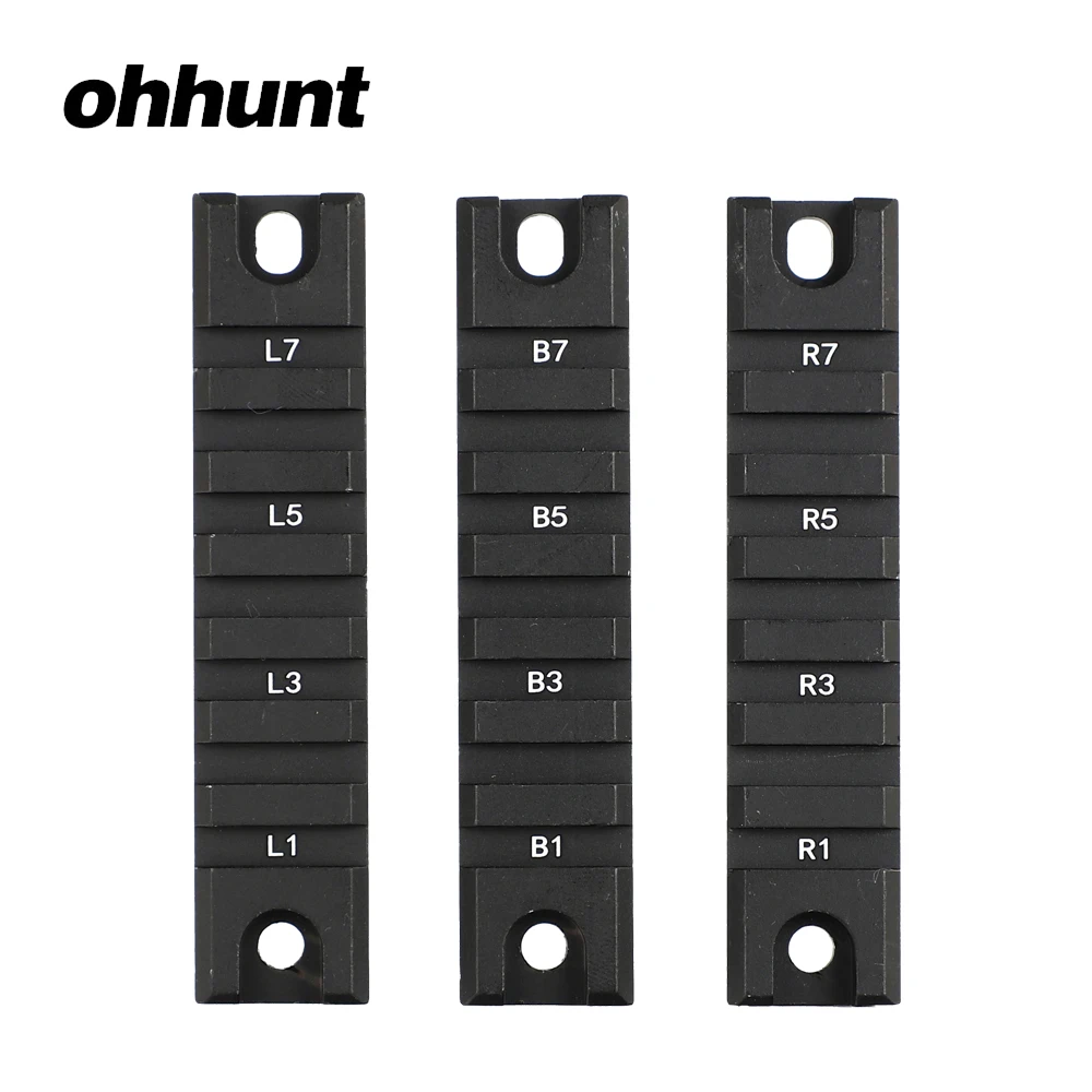 Ohhunt الصيد الرماية التكتيكية Picatinny السكك الحديدية قاعدة مجموعة ل G36 G36C سلسلة قاعدة تثبيت حلقة 3 قطع قصيرة