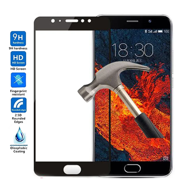 9H полное покрытие защита экрана закаленное стекло для Meizu Pro 6 Plus Защитная пленка |