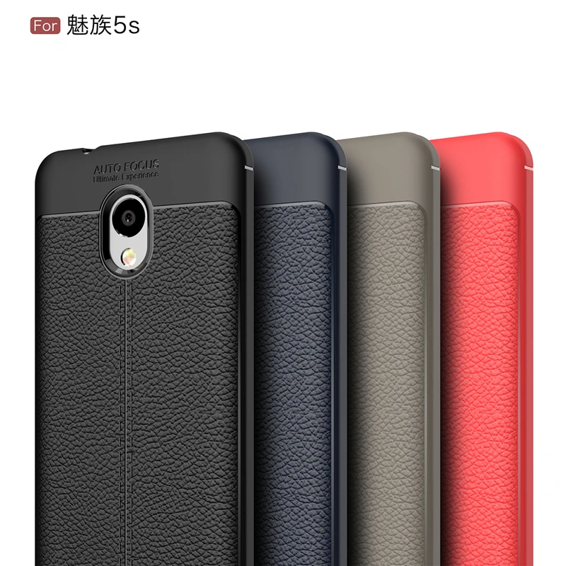 

Litchi Silicone Case For Meizu M5S funda hoesje lychee leather pattern soft tpu cover for MEIZU M6S E3 coque etui kryt tok