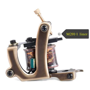 

Professional Handmade Tattoo Machine 10 Wrap Coils Copper Frame Custom Tattoo equipment Free shipping