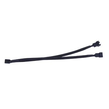 

1 To 2 Way Y-Splitter Sleeved 4-Pin PWM Connector Fan Extension Adapter Cable