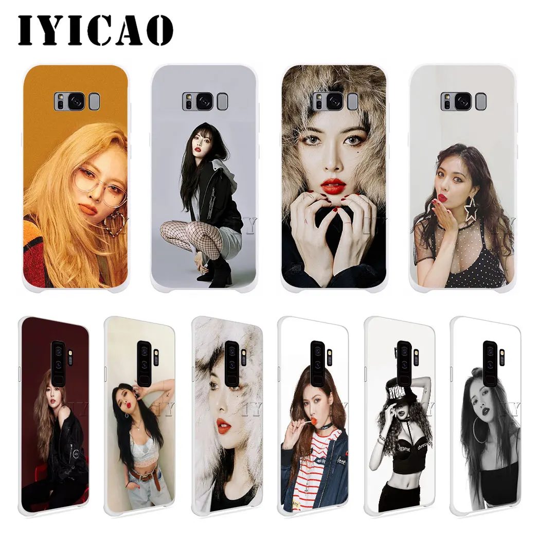 IYICAO HyunA Kim жесткий чехол для Samsung Galaxy S10e S10 S9 S8 Plus S6 S7 Edge Note 9 8|Чехлы-накладки| |