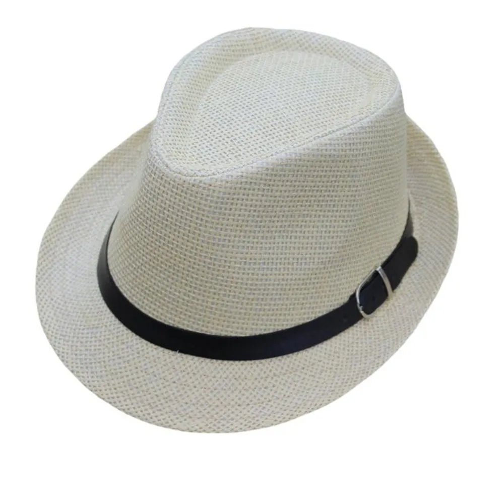 Детская Мужская Гангстерская шляпа с клетчатым узором, Пляжная соломенная шляпа от солнца, лидер продаж, одежда, аксессуары, модный дизайн