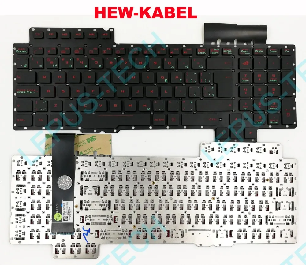 

Keyboard for ASUS ROG G752 G752V G752VL G752VM G752VS G752VT G752VY Canadian French CF UK with backlight Keyboard