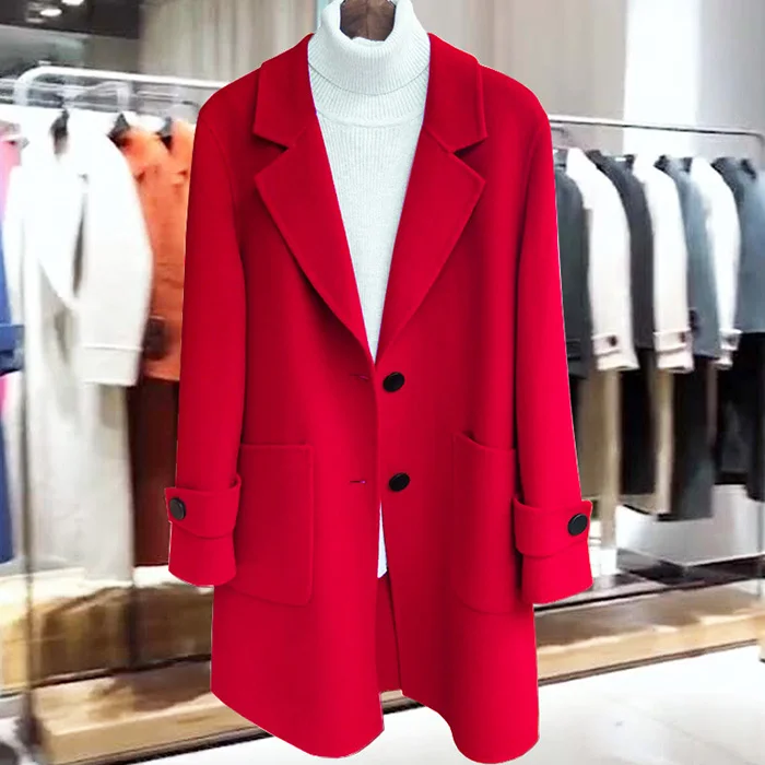 6XL, плюс размер, Женское шерстяное пальто, высокое качество, Женское шерстяное пальто, длинное, Осень-зима, верхняя одежда для женщин, высокое качество, двухстороннее шерстяное пальто s