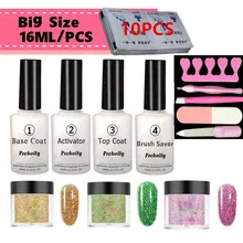 13-в-одном 10g французский белый порошок без лампа для лечения Ногтей погружения порошок прозрачный розовый гель для ногтей порошок естественной сухости для проведения дезинфекции в маникюрном салоне