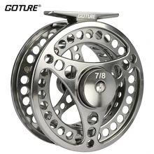 Goture Large Arbor Fly Fishing Reel 2+1BB 1:1 3/4 5/6 7/8 9/10 WT Stainless Steel Fishing Fly Reels Fishing Accessories