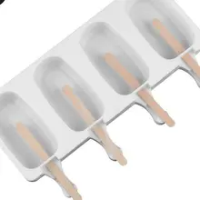 20 шт./лот 4 силиконовые полости для заморозки мороженого форма конфеты бар слесарный сок формы для мороженого для детей Pop лоток для мороженого на палочке льда