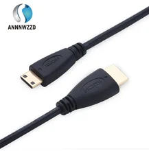 ANNNWZZD High speed Gold Plated HDMI TO MINI HDMI C Type Plug Male-Male HDMI Cable 1.4 Version 1080p 3D for TABLETS DVD