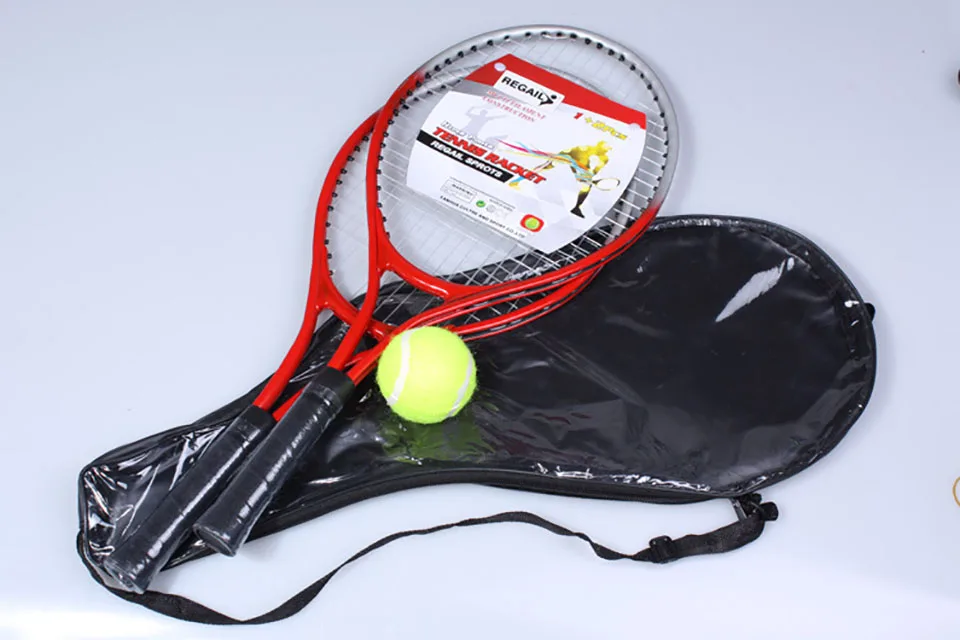 Teenager's Top Steel Material Tennis Racquets Set of 2 Cover 1