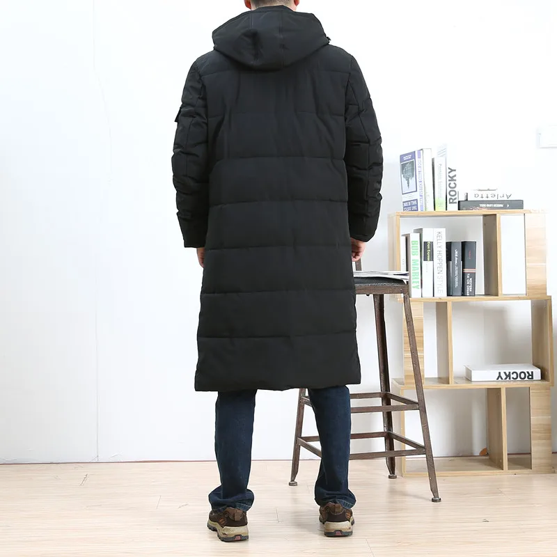 Длинная зимняя куртка размера плюс 8XL 7XL 6XL 5XL Мужская брендовая одежда мужское
